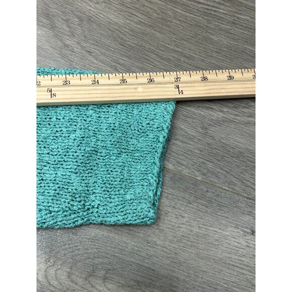 Madewell Womens Aqua Turquoise Drop Shoulder Boatneck Pullover Sweater Size M - Picture 8 of 8